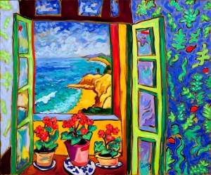 Kelp Bed Cove - Serie Matisse Windows por Cathy Carey © 2014